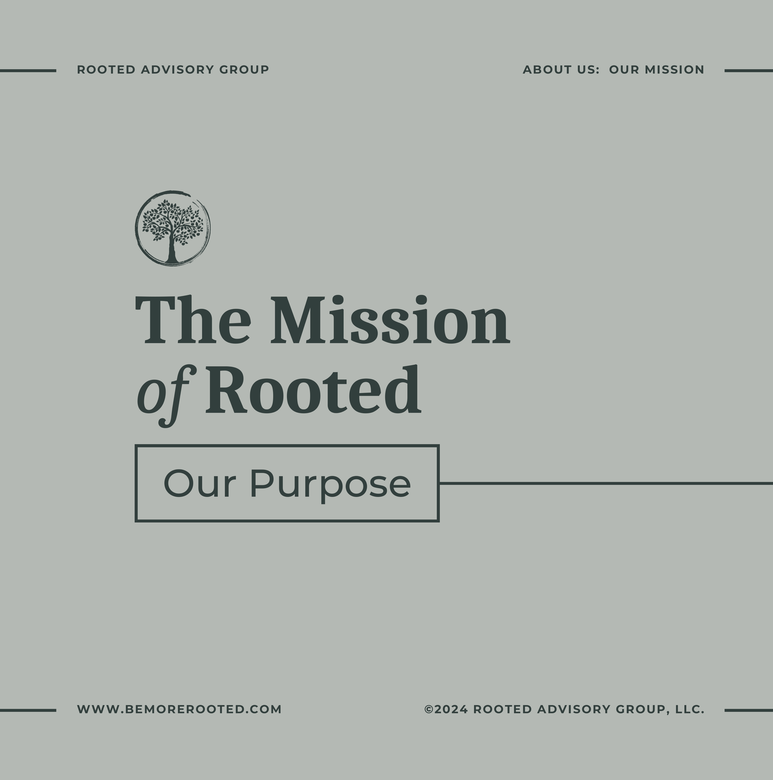 The Mission of Rooted: Our Purpose (cover)